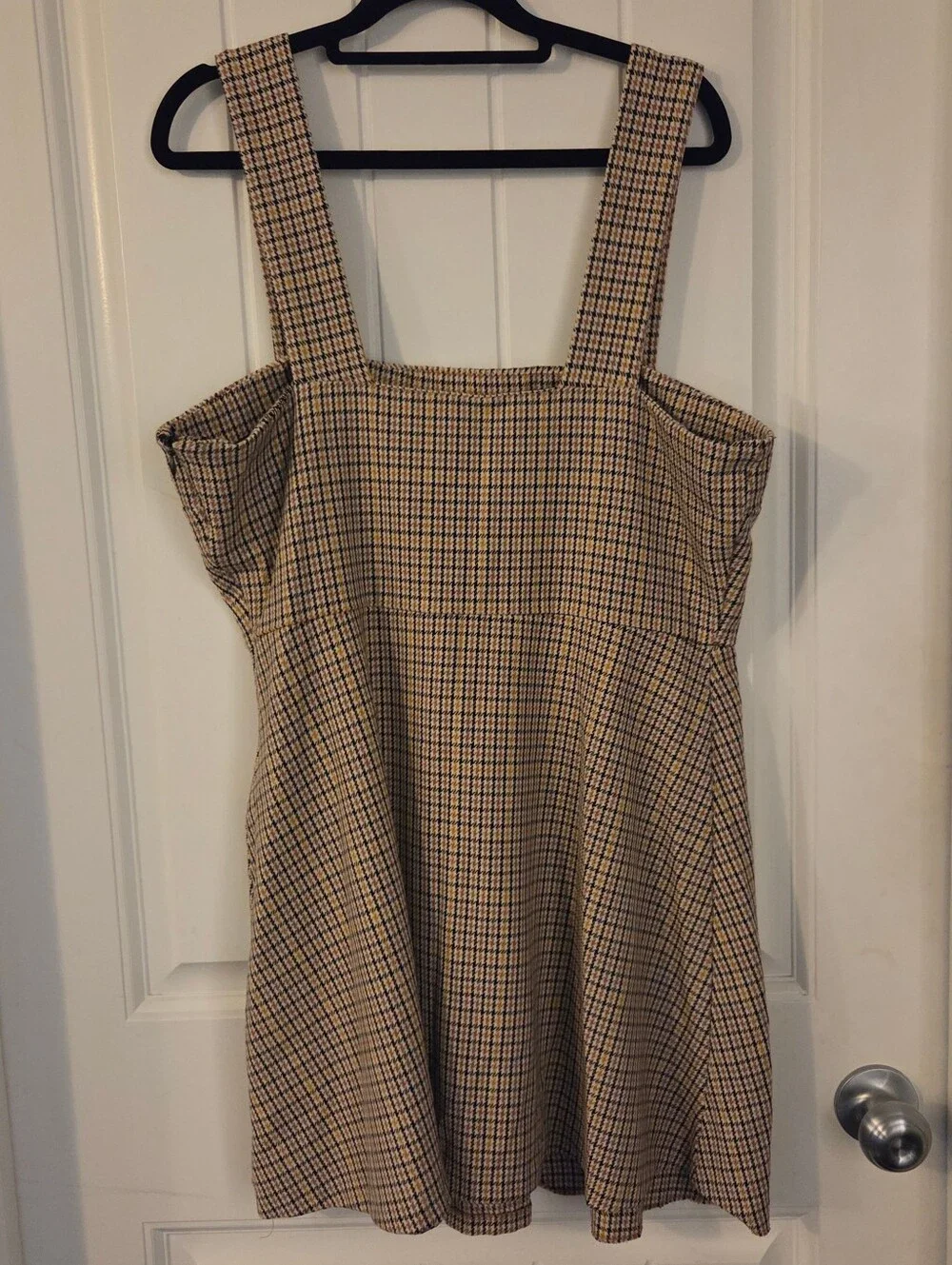 Zara | Plaid Pinafore Mini Dress | Size XL - Picture 2 of 4